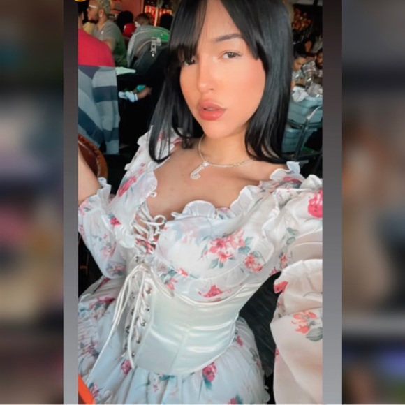 DRESS MINI FASHION BLOGGERS FLOWERS - Picture 5 of 7